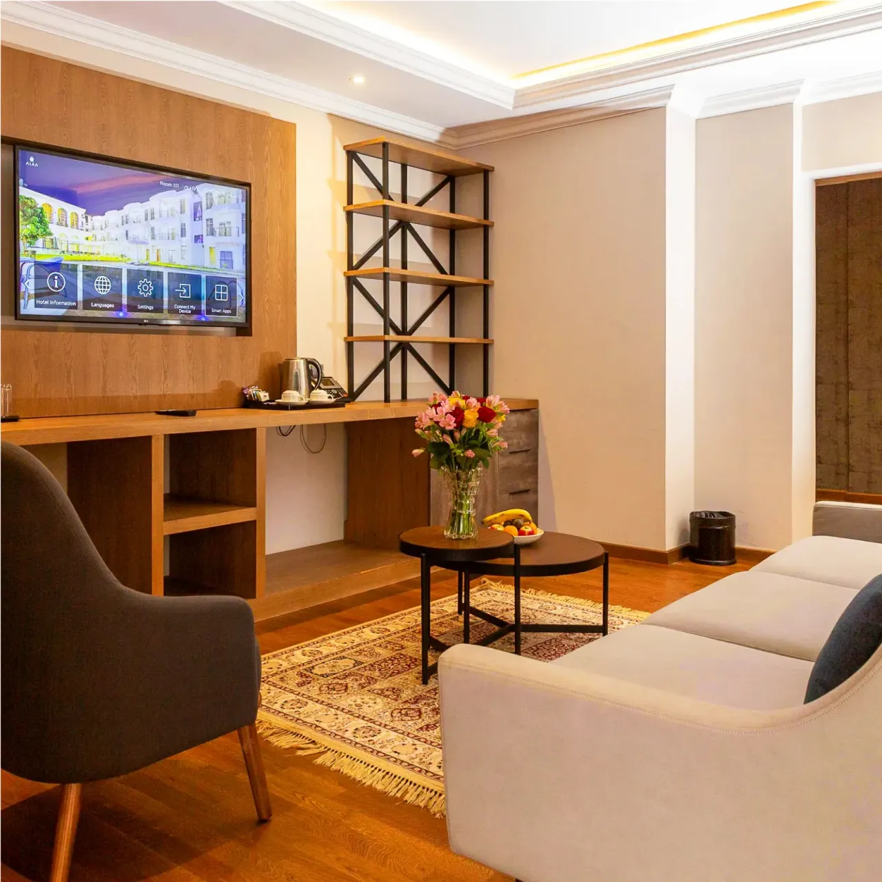 Junior Suite - entertainment area with modern amenities