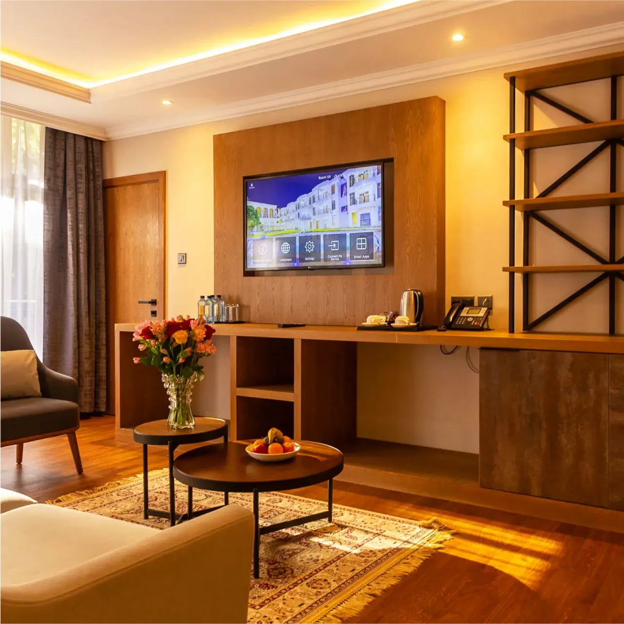 Junior Suite - bedroom with comfortable bedding and decor